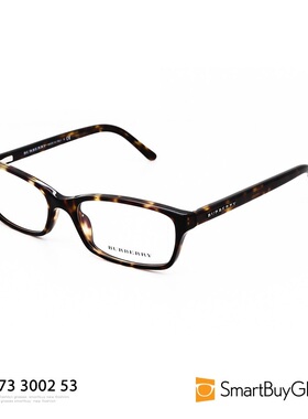 BURBERRY/博柏利眼镜框女方框脸小黑花纹近视女士框架镜BE2073