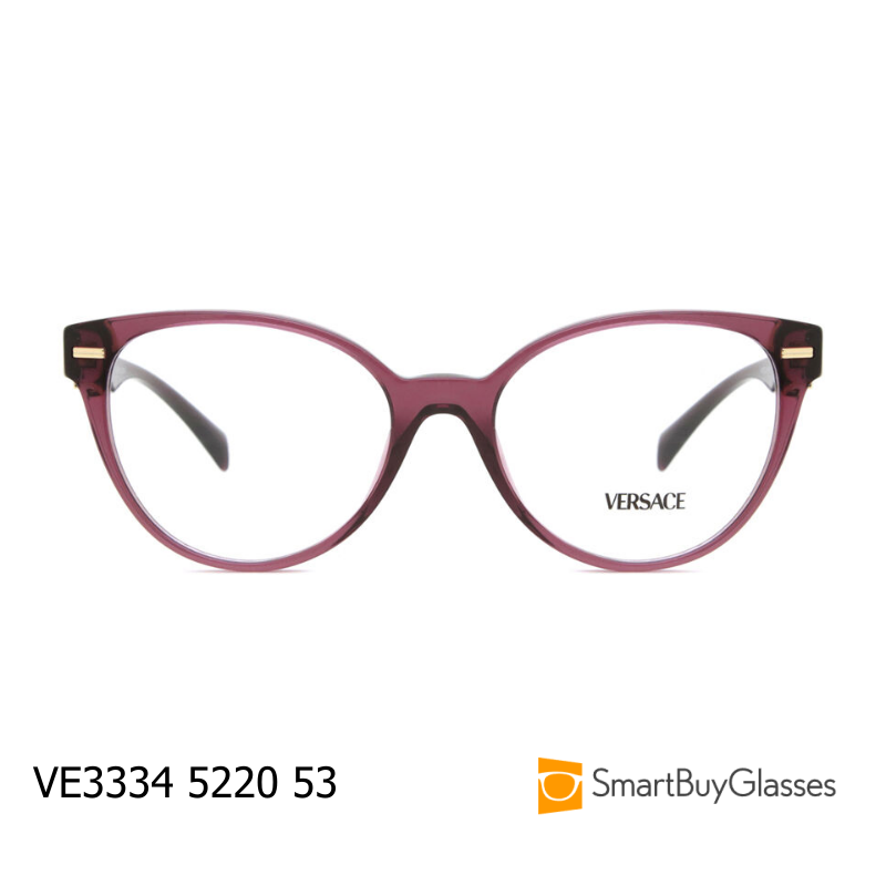 VERSACE/范思哲 眼镜架圆框眼镜架光学镜框琥珀色时尚框架 VE3334