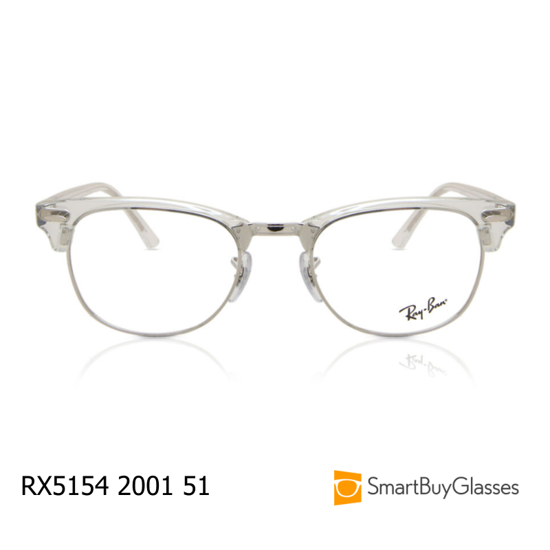 Ray-Ban雷朋猫眼半框眼镜架男女透明板材框架镜正品