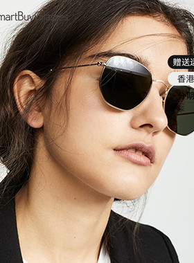 Rayban雷朋新款太阳镜女复古方框街拍六边度假带鼻托墨镜 RB3548N