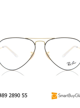 Ray-Ban/雷朋 光学眼镜金属细框眼镜架男女通用飞行员镜框 RX6489