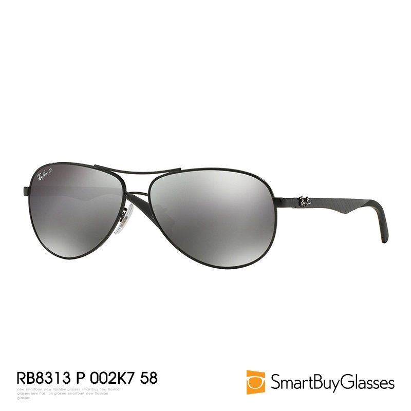Rayban雷朋太阳眼镜正品男偏光双梁造型酷炫飞行员款墨镜RB8313 P