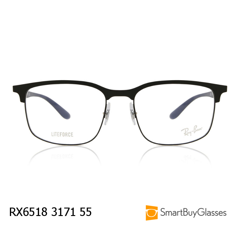 Rayban眼镜雷朋眼镜架男女复古半框金属镜框光学眼镜 RX6518