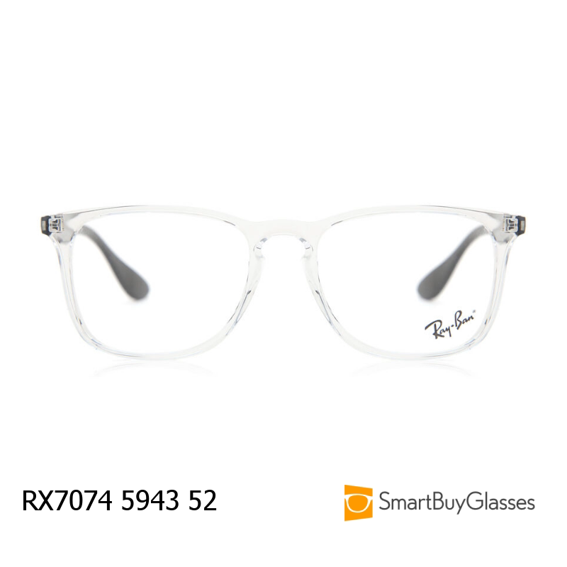 rayban眼镜雷朋透明方框眼镜架光学镜框 RX7074