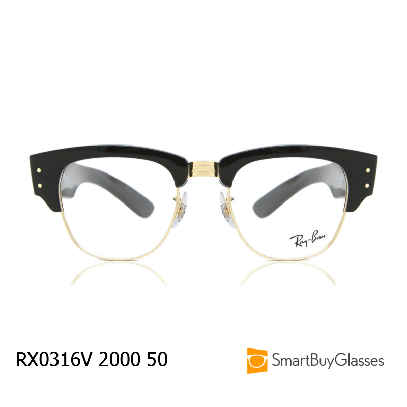 rayban眼镜雷朋眉线框镜架男女板材半框金属边框架镜 RX0316V