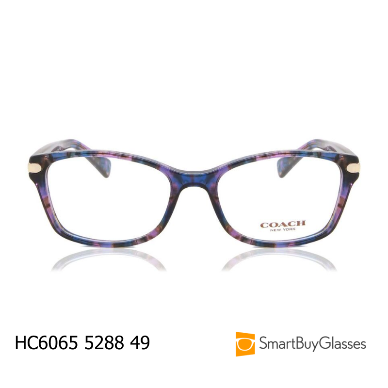 Coach蔻驰眼镜架女时尚彩色镜框方框镜架舒适近视眼镜框 HC6065