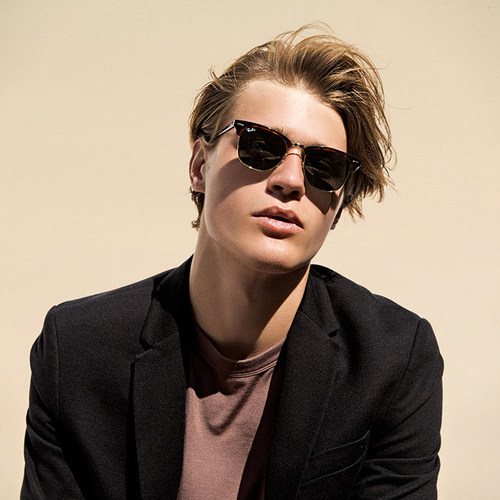 墨镜高级半框太阳镜李治廷同款