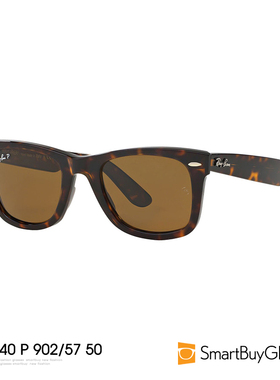 Ray Ban雷朋太阳镜中性黑色板材椭圆粗框偏光司机开车镜RB2140P