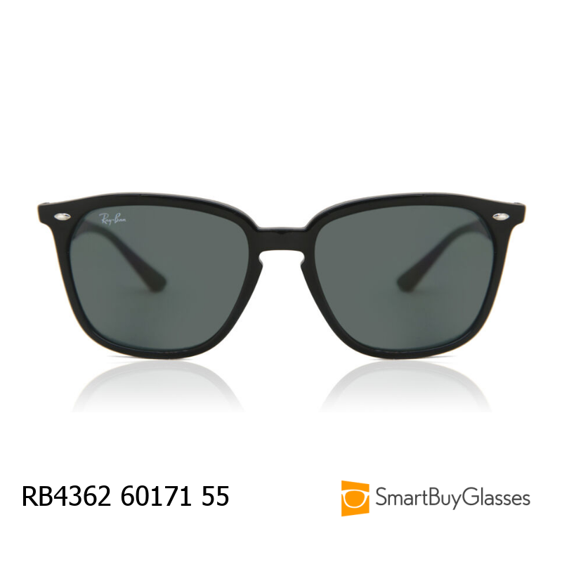 rayban墨镜雷朋太阳镜男女方框黑框小脸时尚太阳眼镜 RB4362