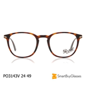 Persol玳瑁圆框眼镜架男女复古板材框架镜PO3143V