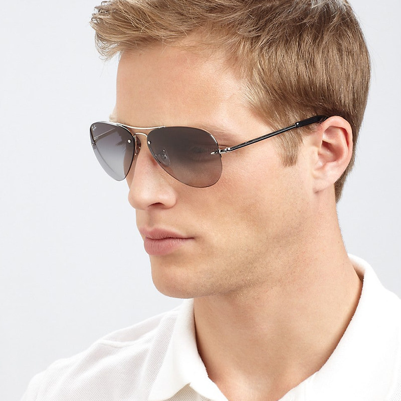 rayban雷朋太阳眼镜男飞行员款大框时尚双梁酷炫墨镜 RB3449