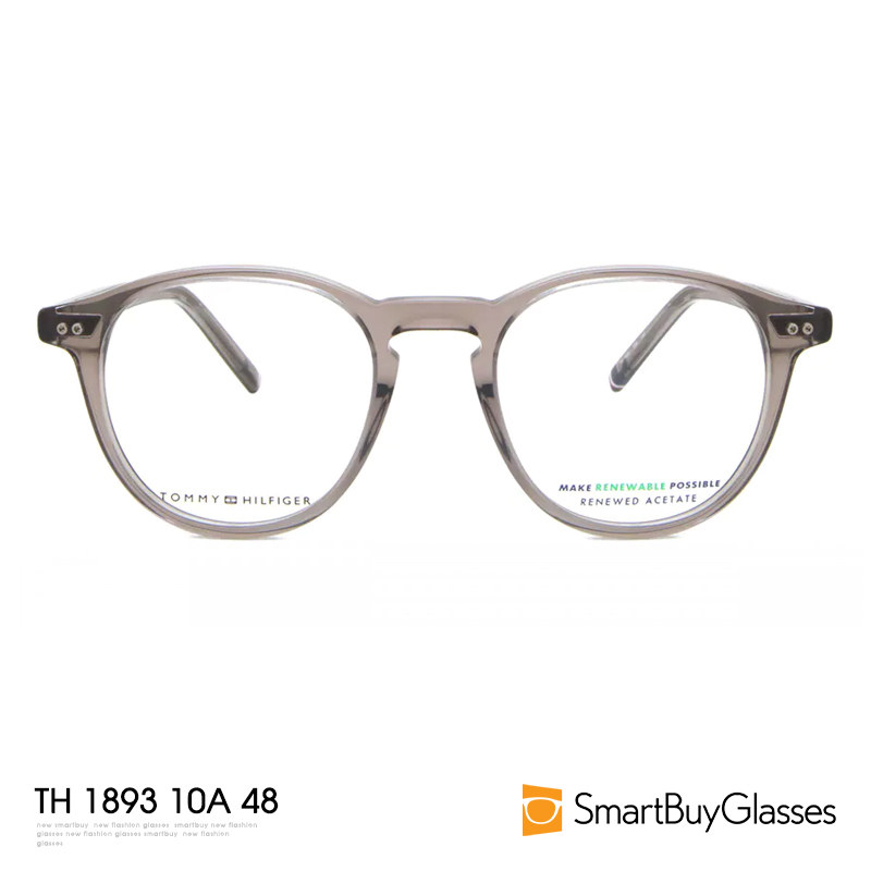 Tommy Hilfiger/汤米眼镜框男士时尚透明圆框框架眼镜 TH 1893