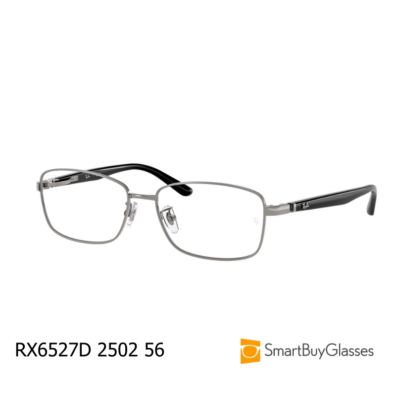 Ray-Ban雷朋金属细框方形眼镜架男女商务配近视镜框RX6527D