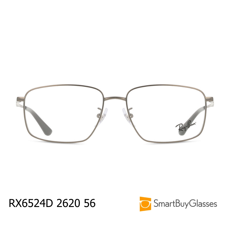 Ray-Ban雷宾方形金属眼镜架男女超轻近视镜框时尚 RX6524D