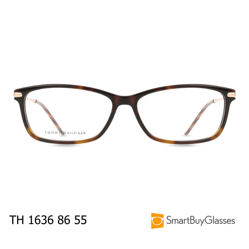 Tommy Hilfiger眼镜架方框女士玳瑁色板材框镜架TH 1636