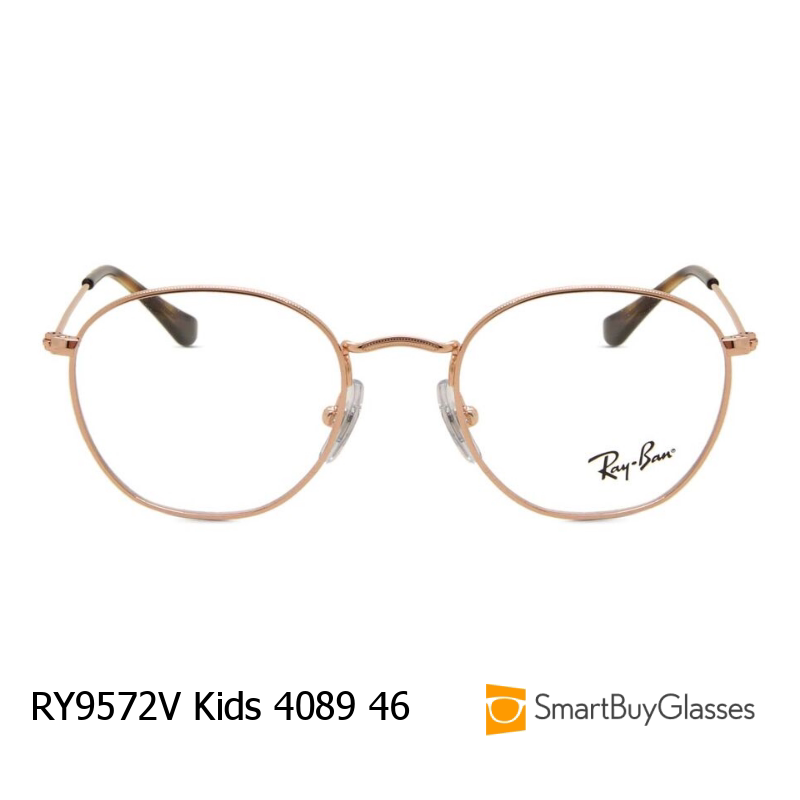 儿童眼镜架rayban kids雷朋眼镜金属椭圆框镜架 RY9572V