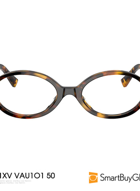 miumiu眼镜框架女士玳瑁色圆扁框型时尚街拍框架眼镜 MU01XV