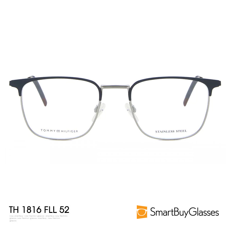 tommyhilfiger眼镜框男士商务办公金属边框框架镜 TH 1816