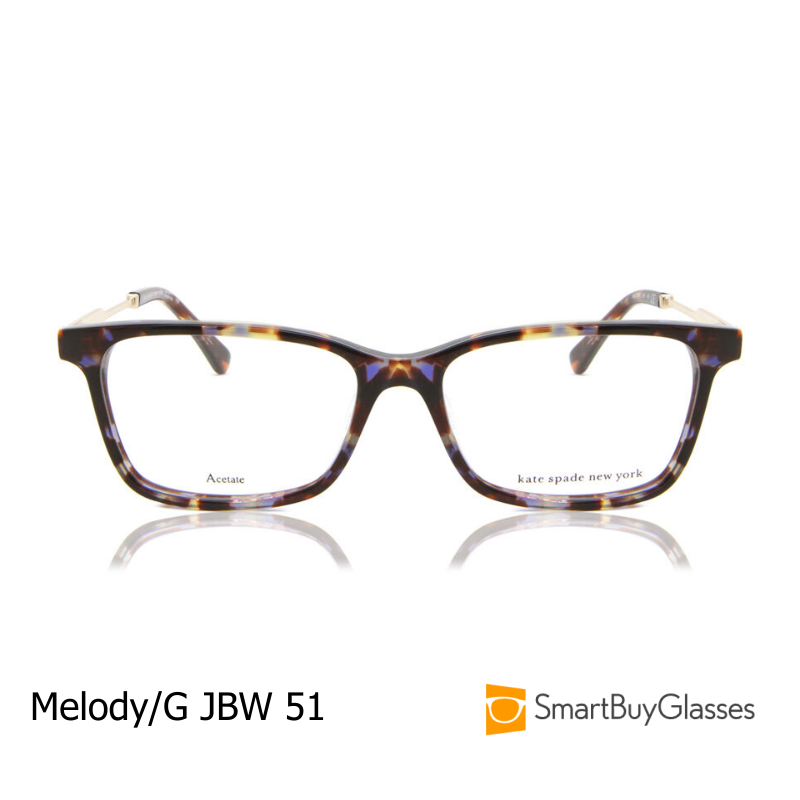 Kate Spade 有鼻托方形板材眼镜架男女光学镜框 Melody/G