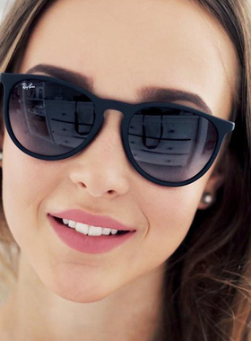 Rayban雷朋太阳眼镜经典复古大框椭圆形细巧精致墨镜RB4171