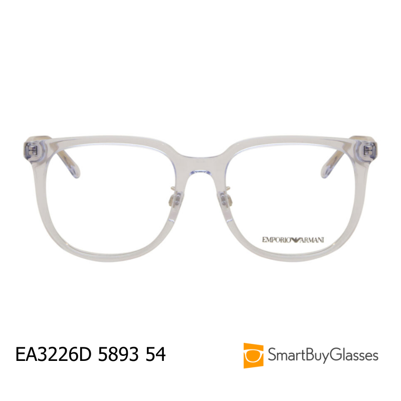 EMPORIO ARMANI/阿玛尼 透明方框眼镜架男女时尚大框镜架 EA3226D