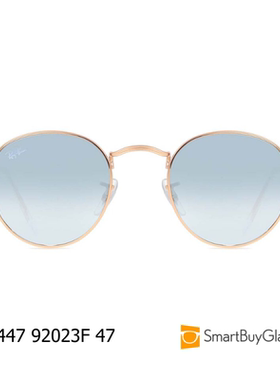 RayBan雷朋太阳镜男女复古金属圆框蓝色渐变墨镜老钱风