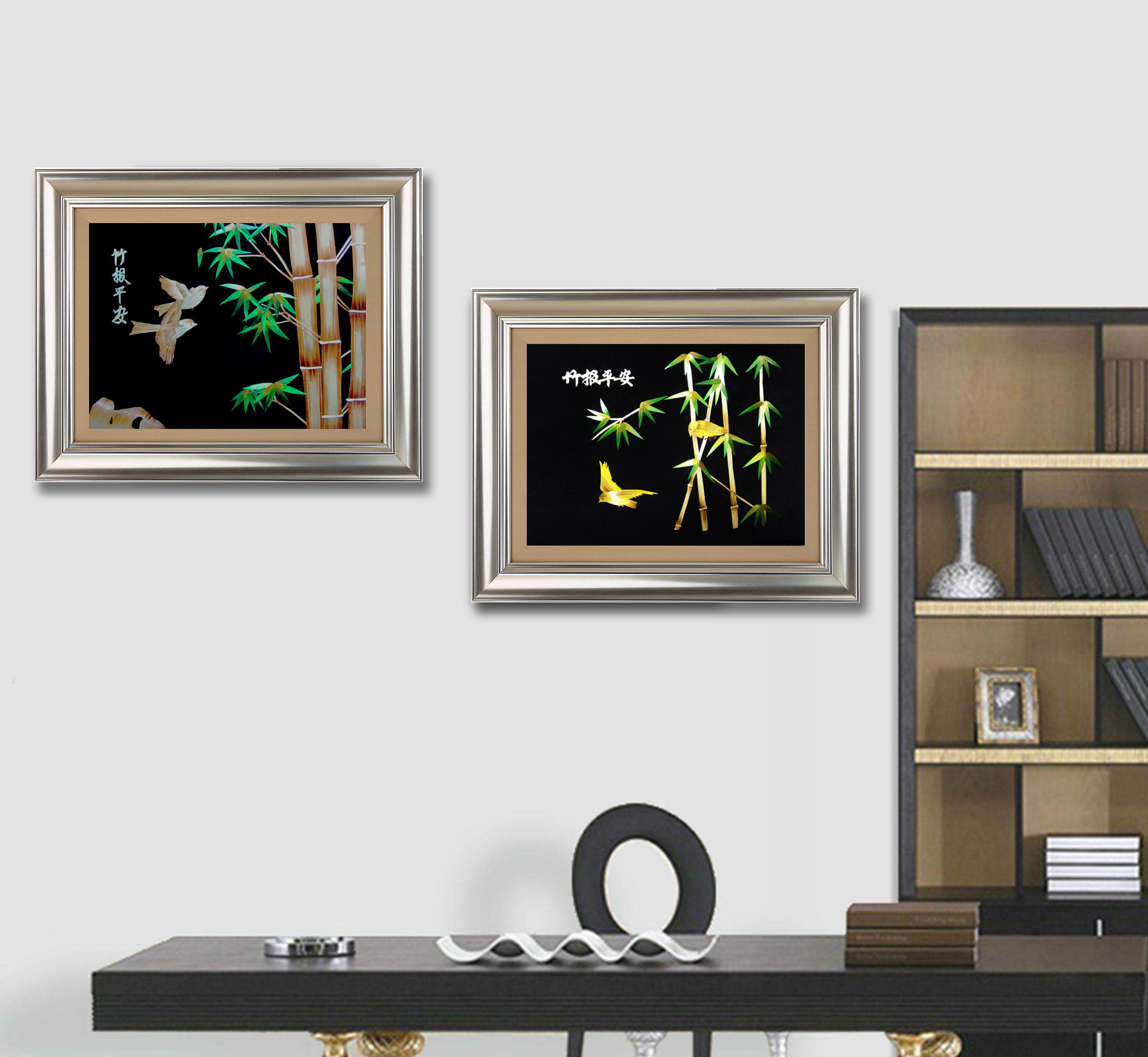 民间手工艺挂画 手工制作装饰画 麦秆画 麦秸画 居家装饰画