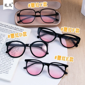 2025高级感素颜甜美腮红ins开车太阳眼镜男女防晒紫外线大脸显瘦