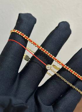 奥米迪奥本命年转运红绳手链女