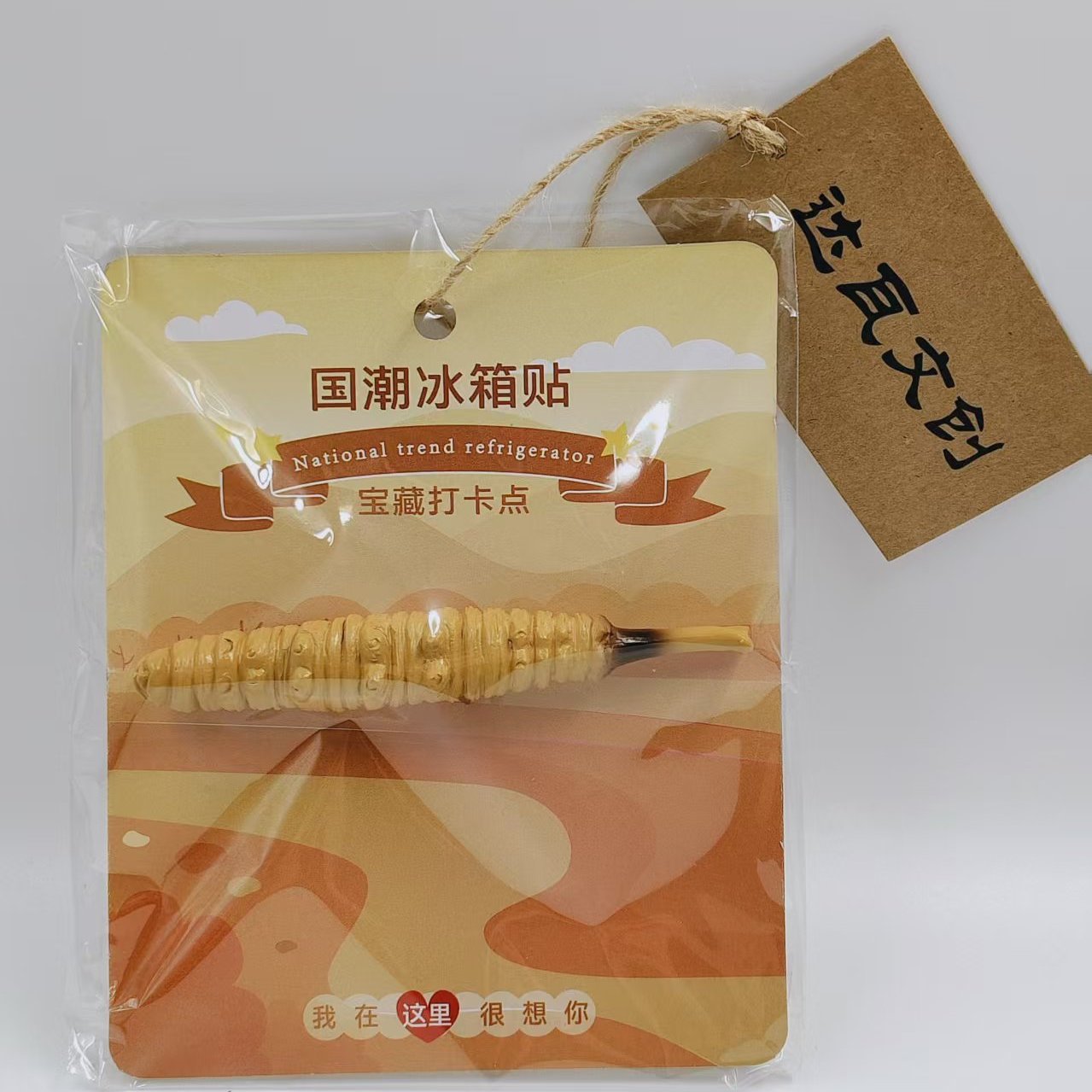 青海特色文创冰箱贴 西北冬虫夏草 旅行纪念