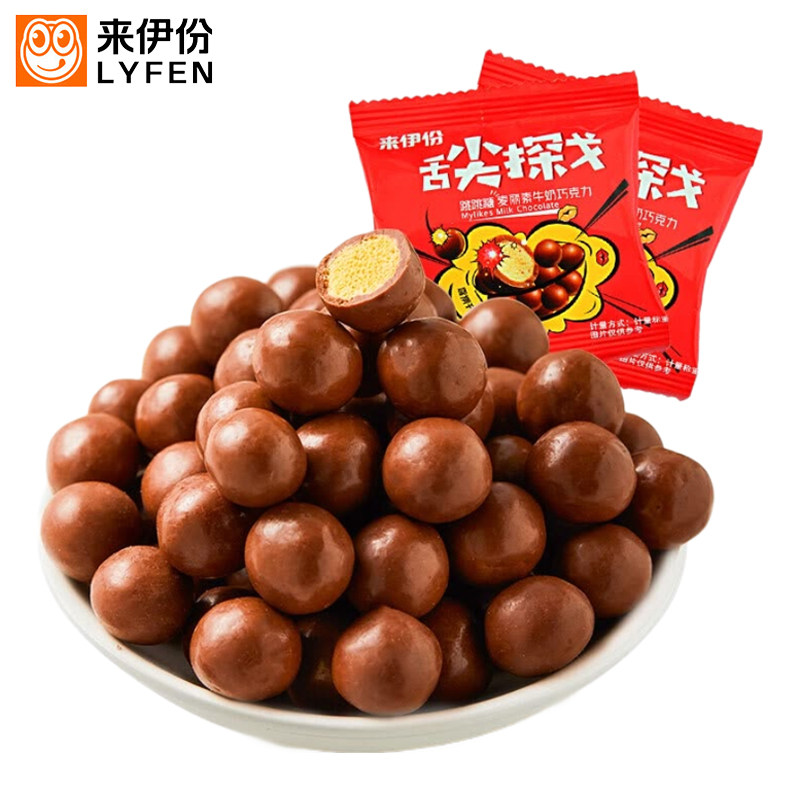 来伊份麦丽素牛奶巧克力500g
