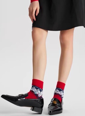 几木2025春夏新款dearfish短筒女士棉袜时尚潮流设计师ins高颜值