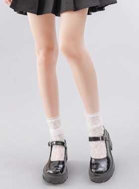 DEARFISH【蕾丝】2023新款设计款蕾丝时尚洛丽塔袜网红Cherry同款