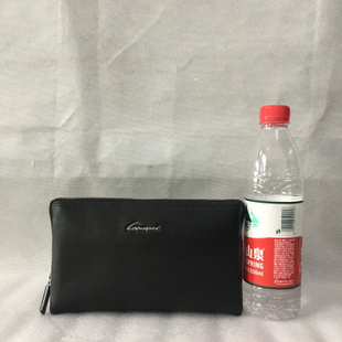 劳斯帅特男士特价牛皮长款休闲横款纯色商务钱夹手拿包多卡位手包