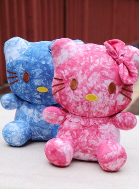 云南大理丽江扎染Kitty猫公仔