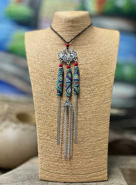 复古百搭流苏编织长款气质配饰