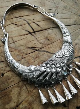 夸张复古苗族舞蹈饰品大项链