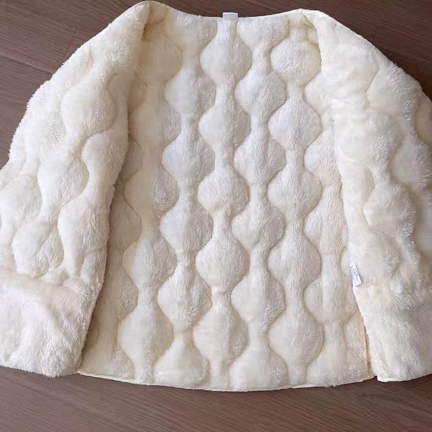 新款羊羔绒马甲女秋冬季加绒加厚