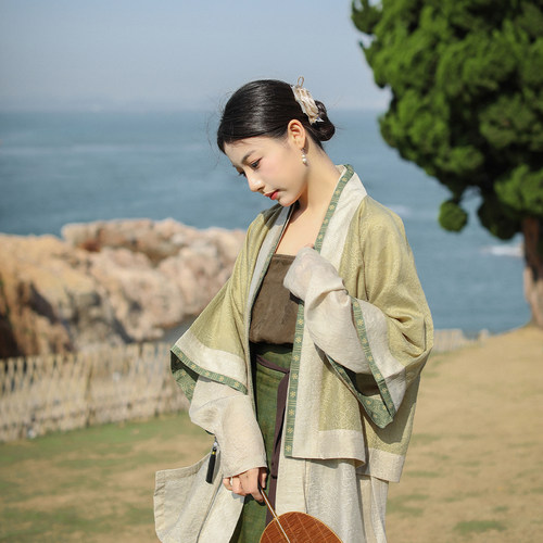 杉水集宋制汉服貉袖两片裙