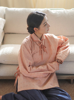 杉水集明制汉服翻领衫衬衫