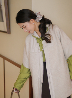 一口方糖｜小众形制~窄方领包肩比甲春秋外套明制汉服上衣有口袋