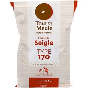 王后伯爵T170石磨粗粒黑全麦面粉25kg法国欧包烘焙商用广东 包邮