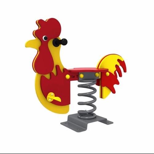 高档幼儿园摇马公园小区户外PE板弹簧摇马卡通动物摇摇乐PE板木马