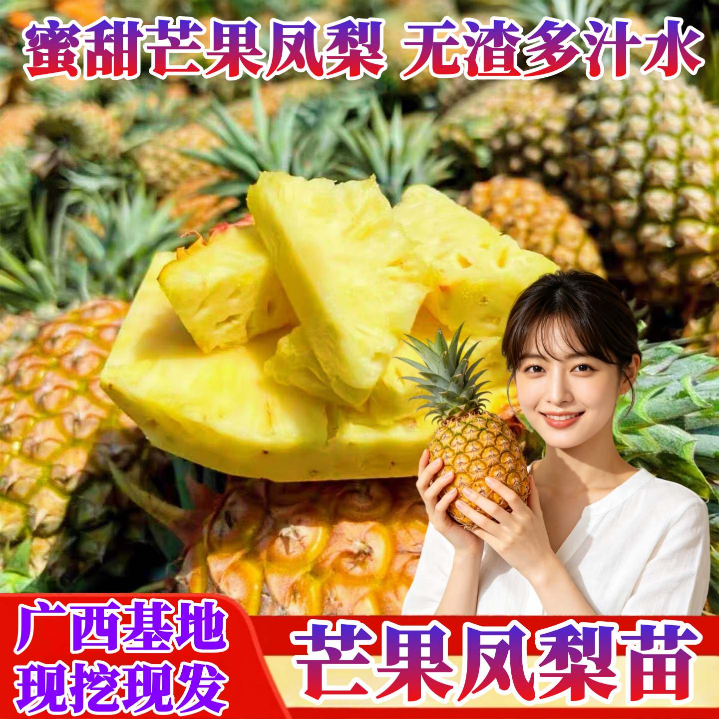 芒果凤梨苗无需泡盐水四季凤梨苗图片