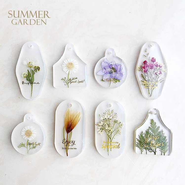 手工制作饰品压花水晶滴胶diy材料套装模具钥匙扣吊牌干花