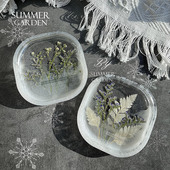 summer garden 押花干花托盘环保钻石硬胶diy创意手工材料包制作