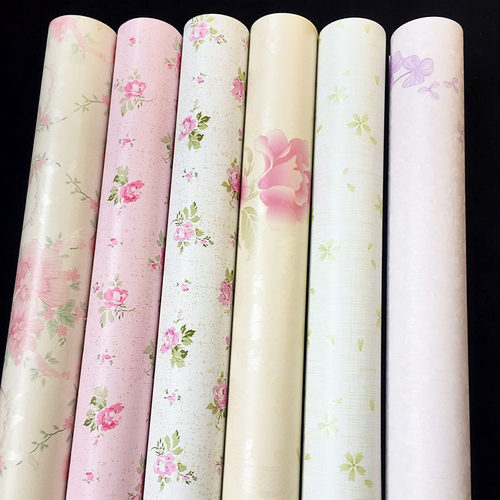 田园风碎花家具翻新防水10米墙纸