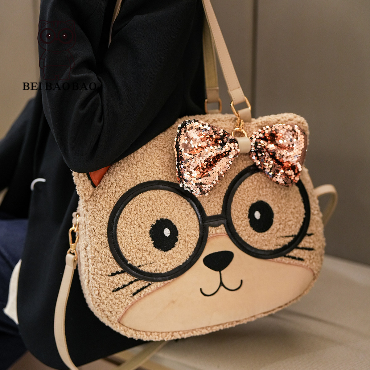 北包包新款气质百搭大容量简约背包单肩包卡通可爱少女风腋下包包,箱包皮具/热销女包/男包,单肩包,淘宝优惠券,粉丝福利购,淘宝优惠卷