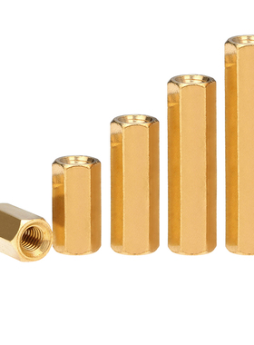 六角铜柱双通隔离支撑铜柱 M3*4x7x11x13x15x17x19x21x23x26x27mm