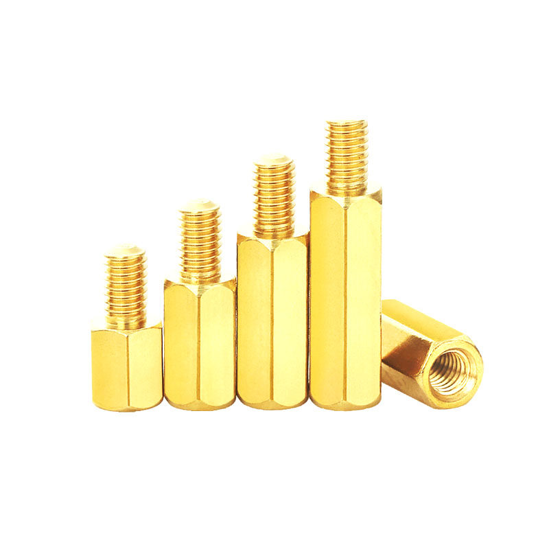 六角单头铜螺柱m2.5m3m4m5m6主板螺丝柱铜柱隔离柱电路支柱支撑柱